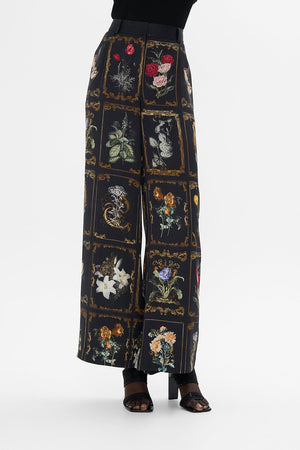 CAMILLA silk wide leg pant in Magic In The Manuscripts print