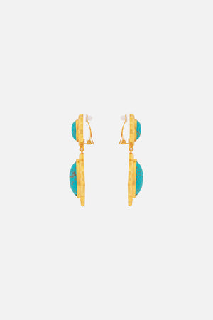 CAMILLA jewellery gold turquoise earrings 
