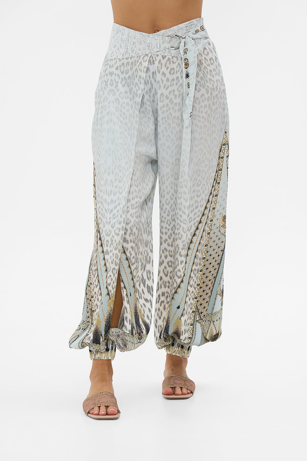 ASYMMETRICAL BELTED PANT SAHARA STARLET