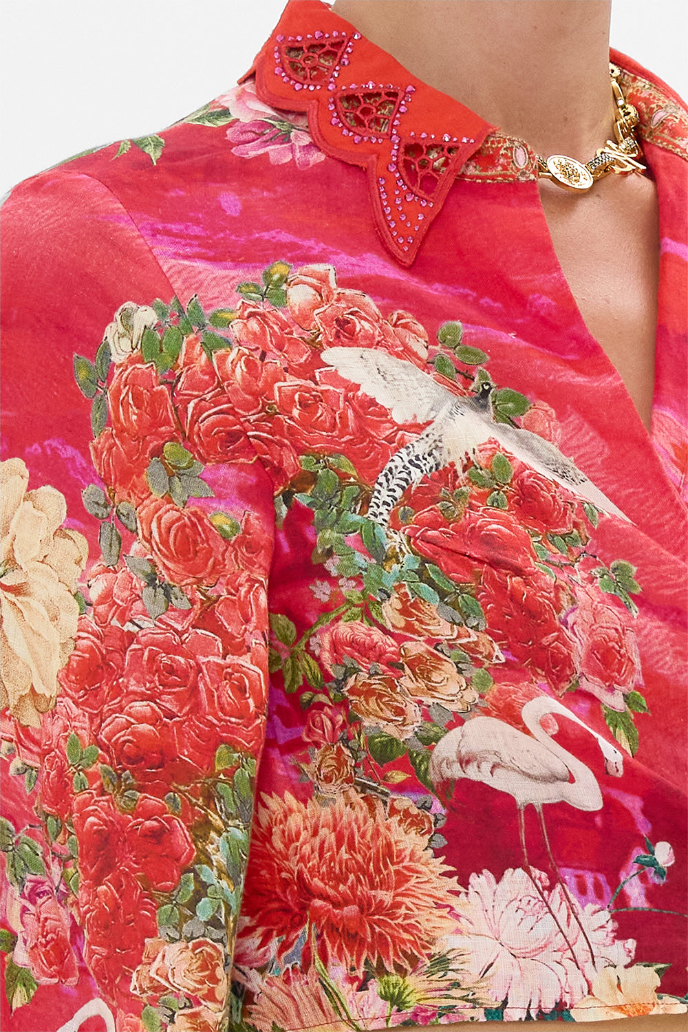 CROPPED WRAP SHIRT SWEET HOME ALEXANDRIA