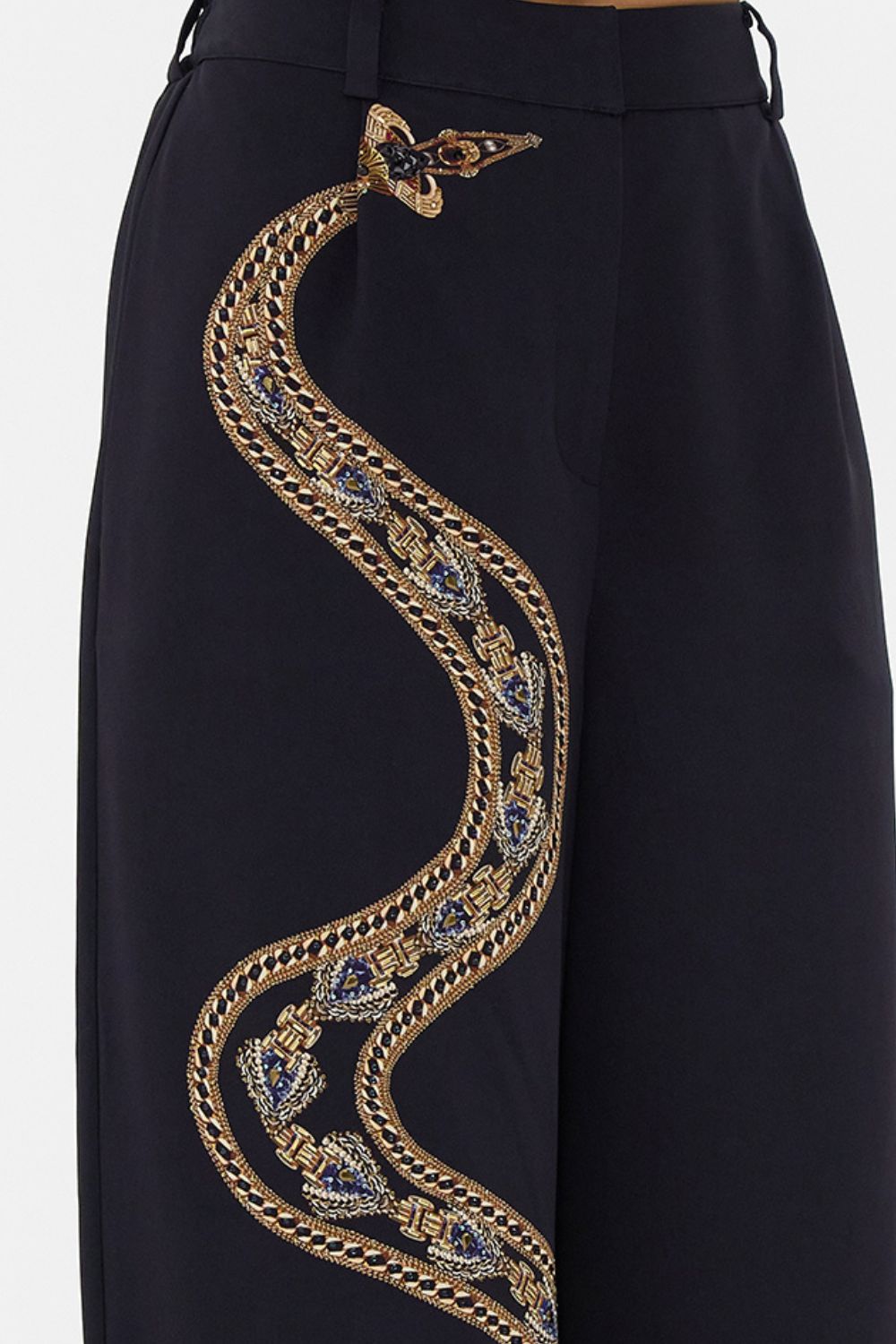 WIDE LEG WAISTED PANT CALL ME CLEOPATRA