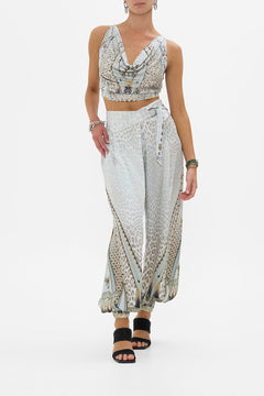 COWL NECK JERSEY TOP SAHARA STARLET