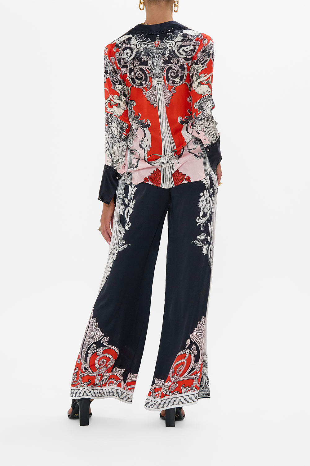 The CAMILLA PLEATED LAYER GODDESS ENERGY in our  print.