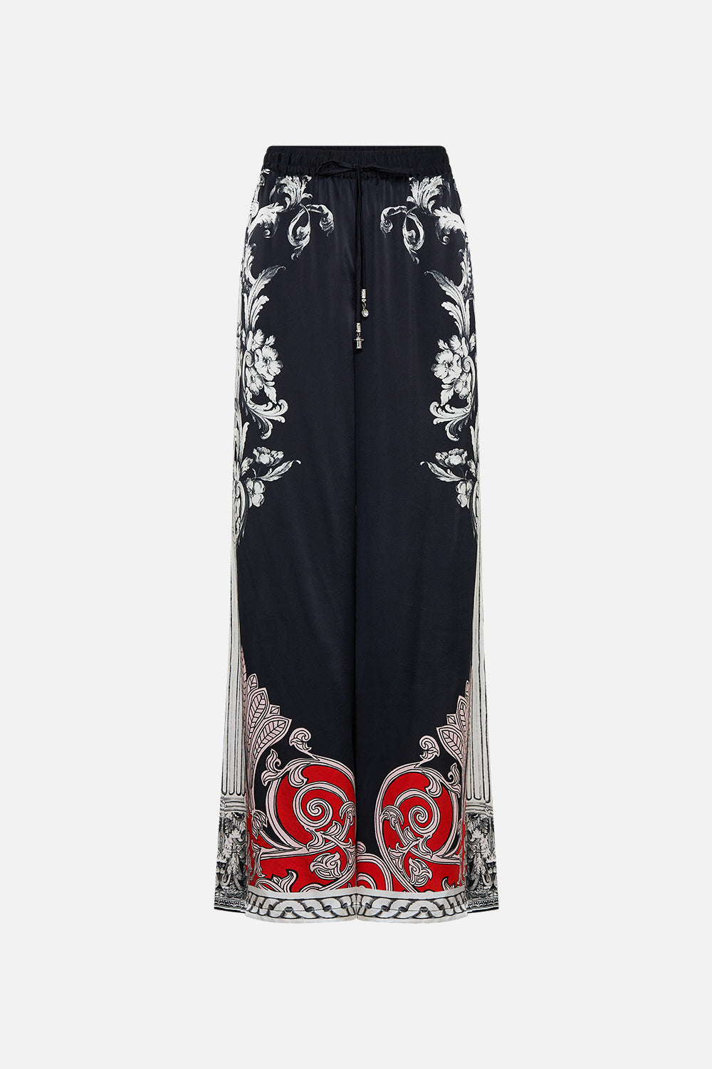 The CAMILLA METAL EYELET KAFTAN ROCOCO GLOW in our  print.