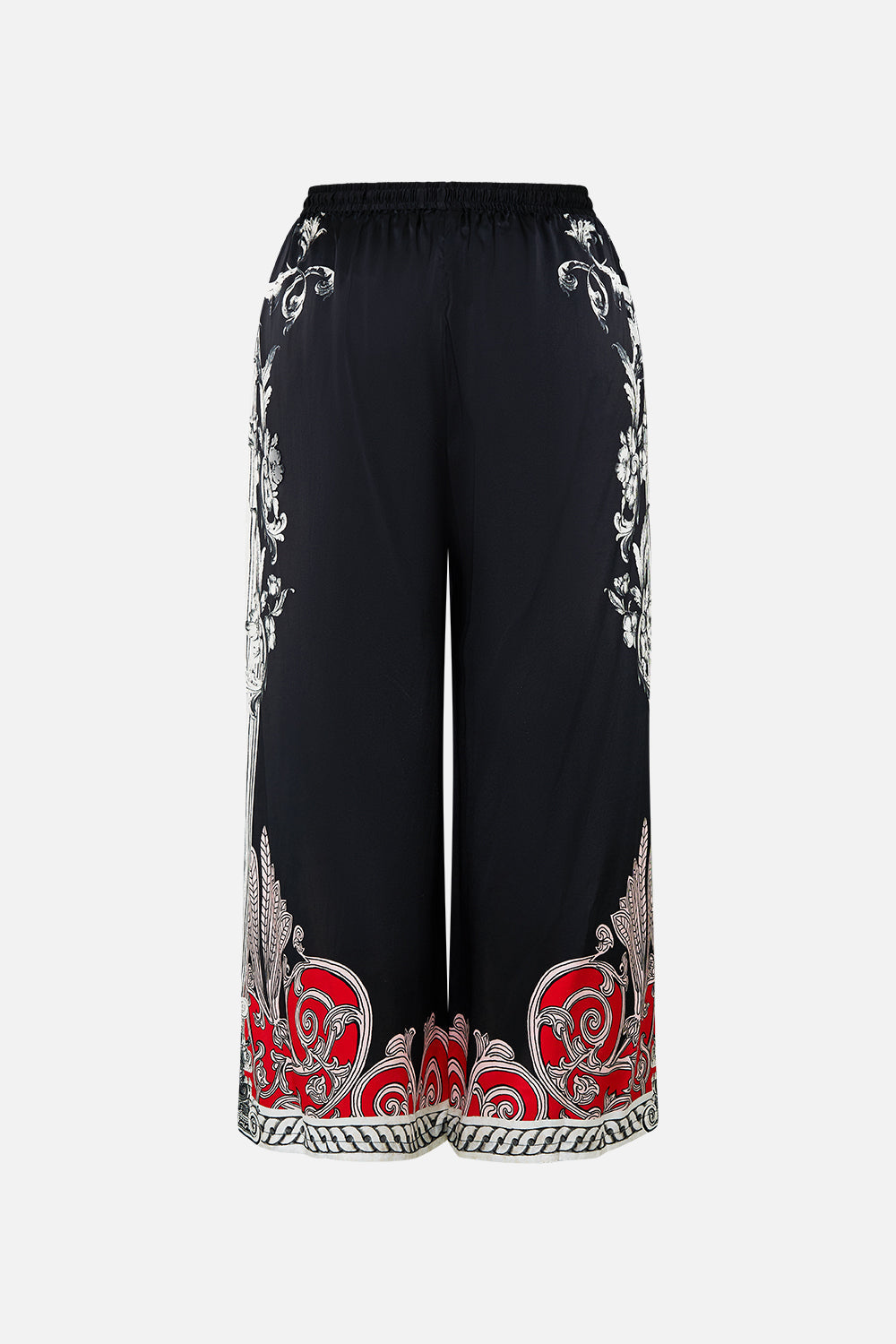 The CAMILLA JERSEY SPLICED TIERED SKIRT FOLK FABULOUS in our  print.