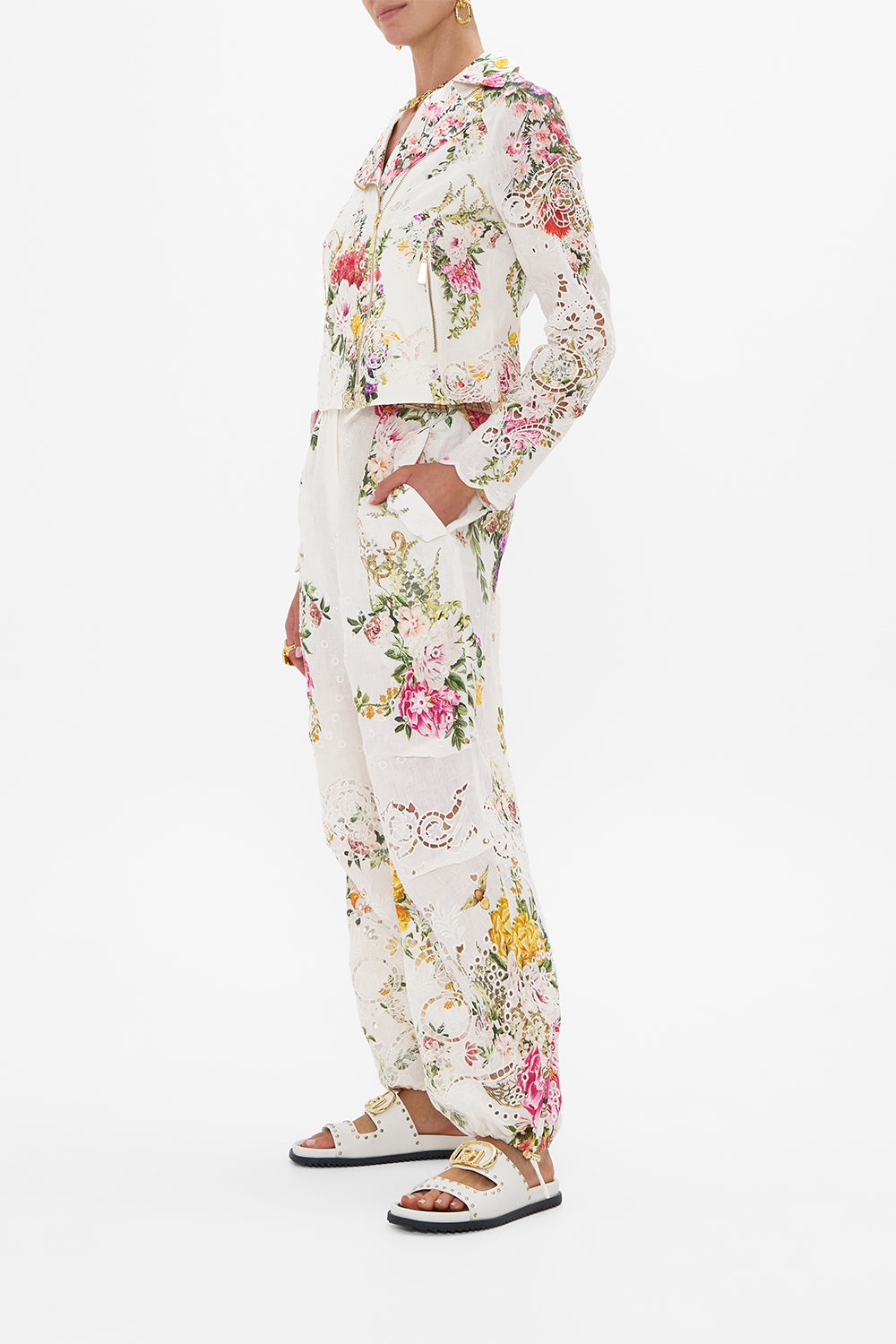 BIKER WITH SHOULDER YOKE EGYPTIAN ROSE