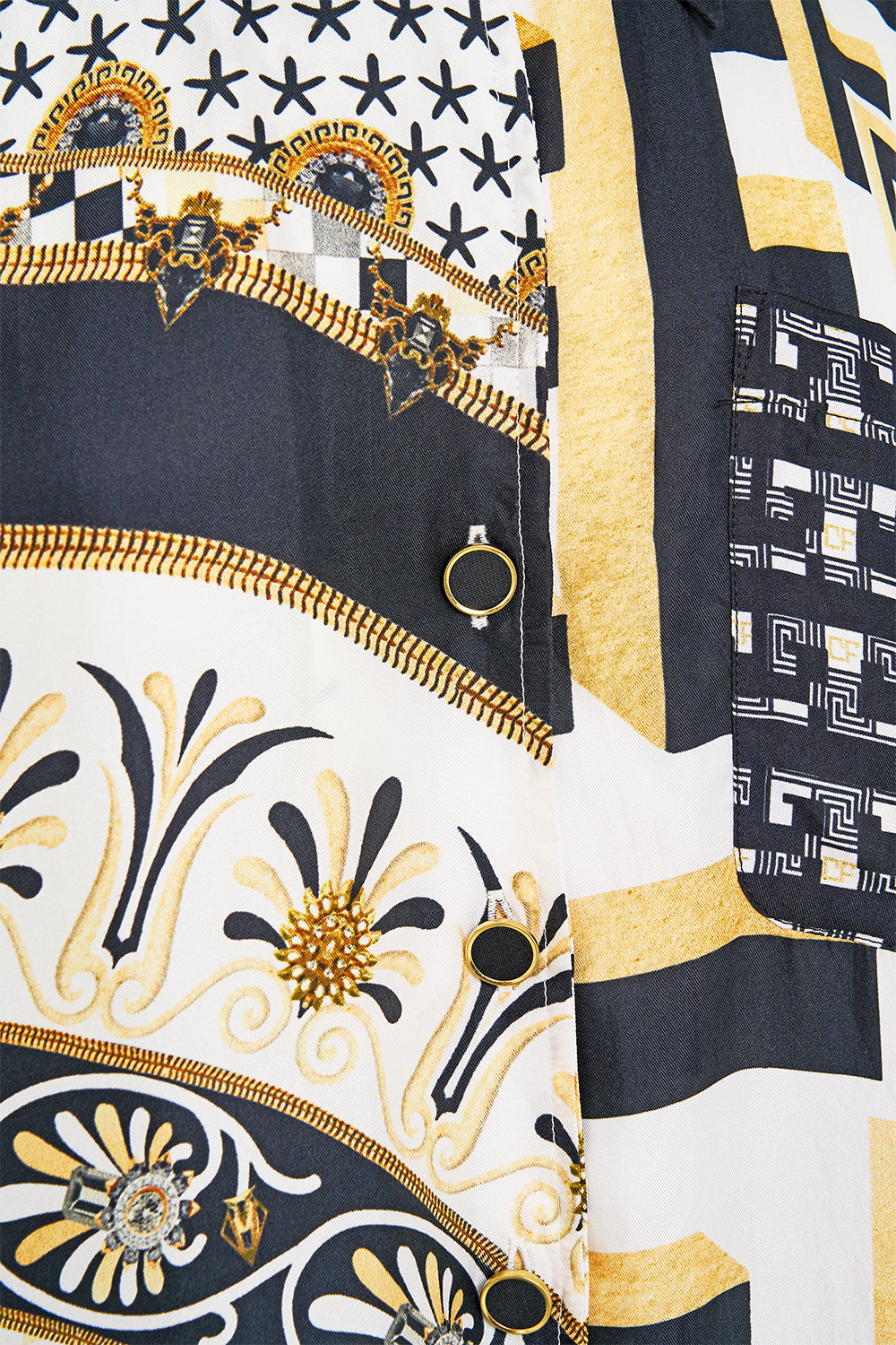 The CAMILLA MAXI WRAP SKIRT MUNCHKINLAND in our  print.