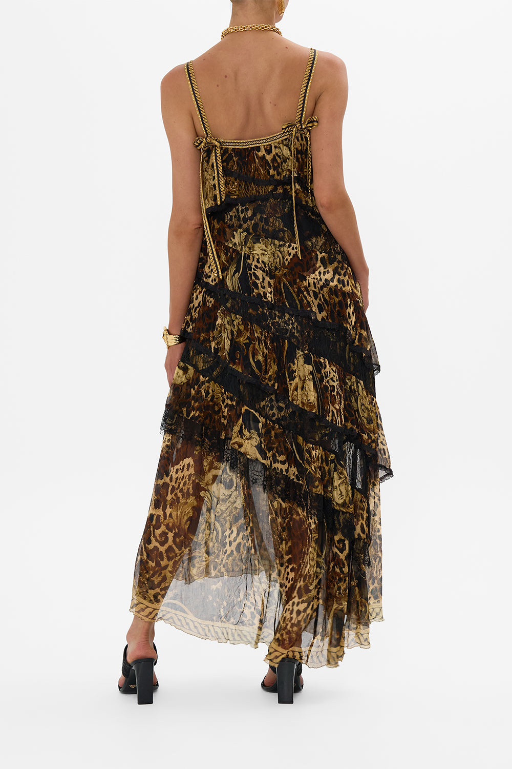 The CAMILLA BATWING CUTOUT SHORT KAFTAN CALL ME CLEOPATRA in our  print.
