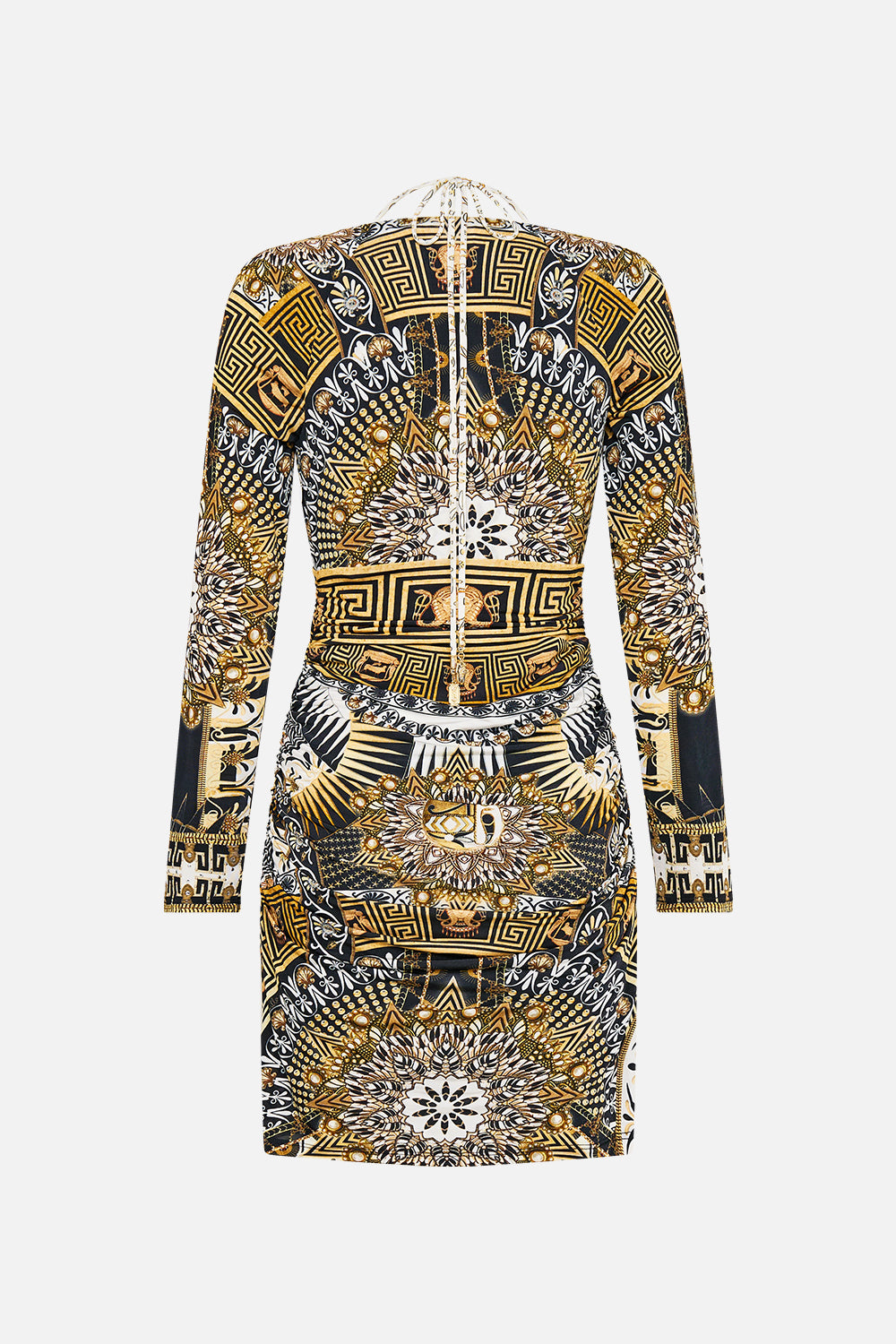 SHORT CUT OUT JERSEY HALTER NECK DRESS TEMPLES OF DENDARA