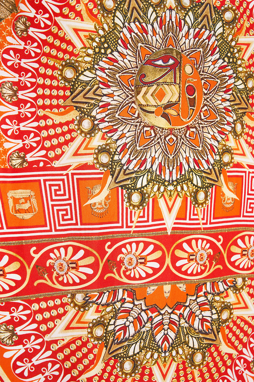 LOW BACK LONG DRESS WITH NECK HARDWARE THE OBELISK GATE