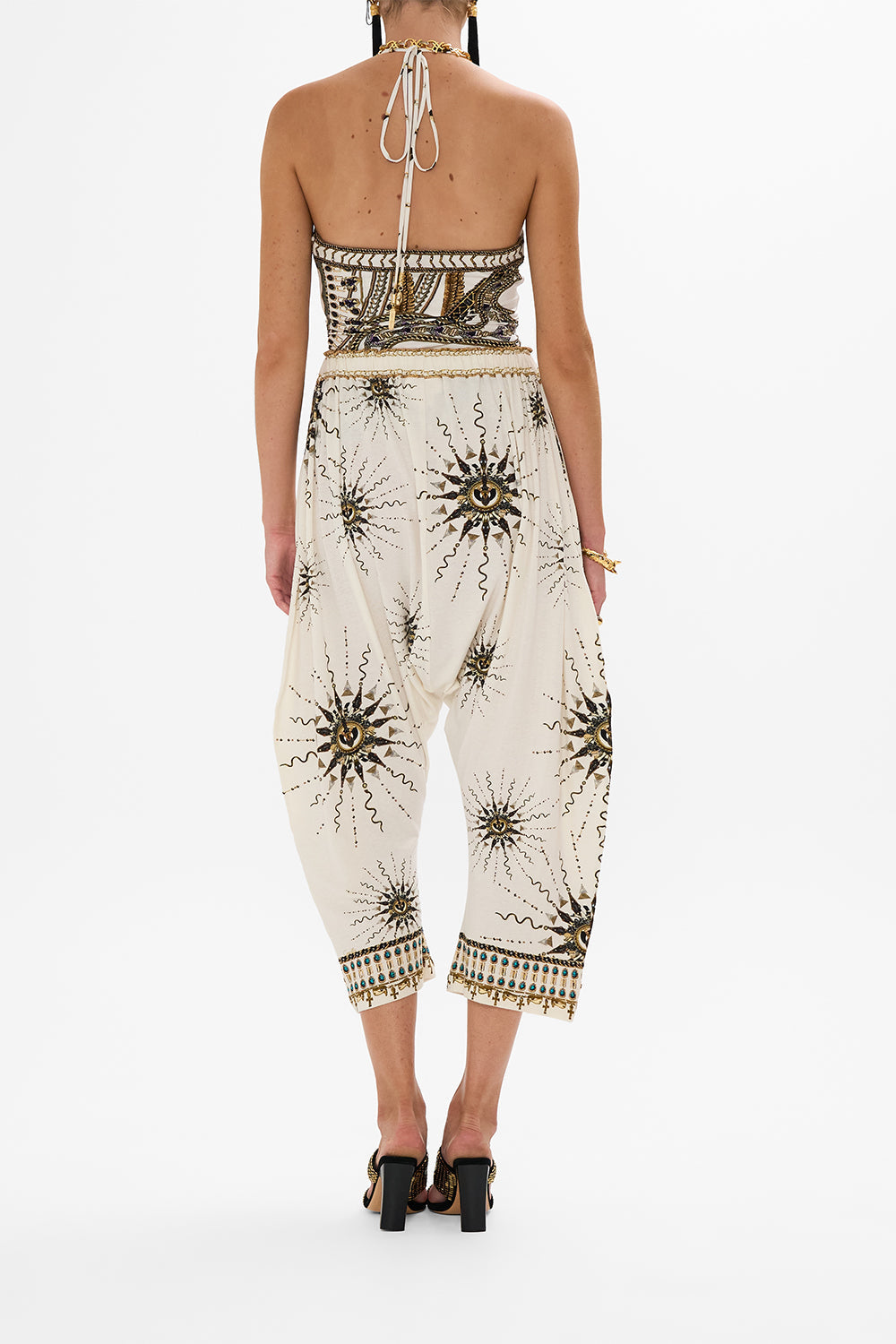 The CAMILLA T BACK SHOESTRING TOP TEMPLES OF DENDARA in our  print.