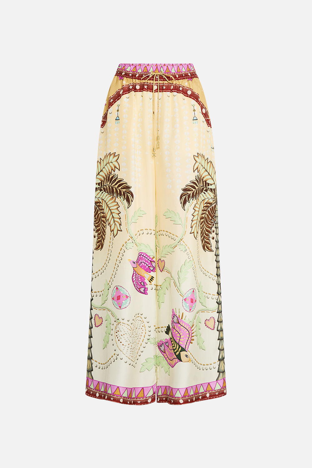 The CAMILLA WIDE SLEEVE BLOUSE WITH LOVE FROM LISBON in our  print.
