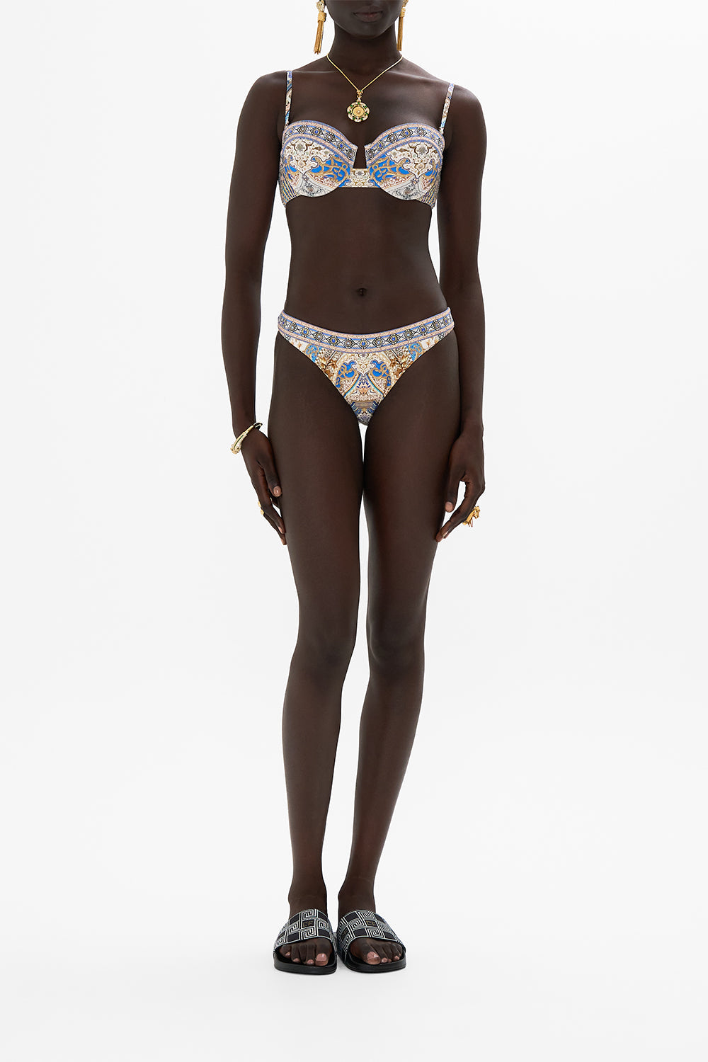 CAMILLA Mini Regular Pant in Make Me Your Mosaic Print