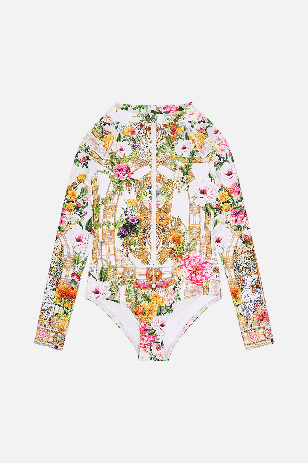 Milla By CAMILLA Kids Paddlesuit 4-10 in Egyptian Rose print. 