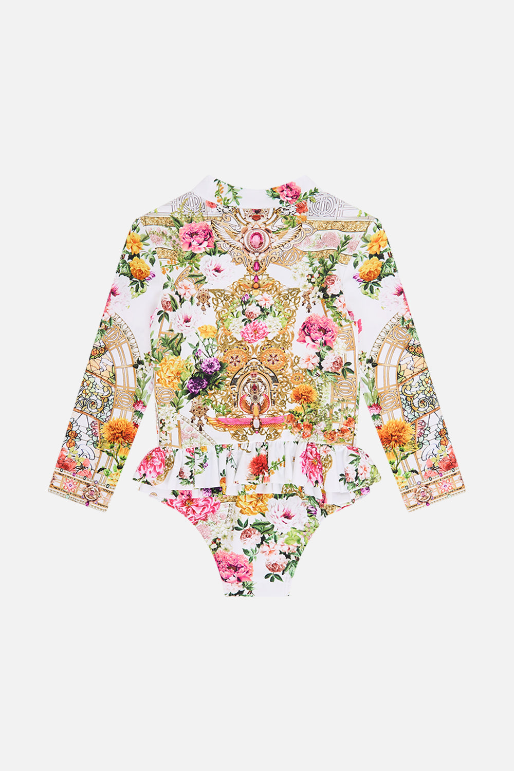 The CAMILLA DRAMATIC SLEEVE COCOON LAYER TEMPLES OF DENDARA in our  print.