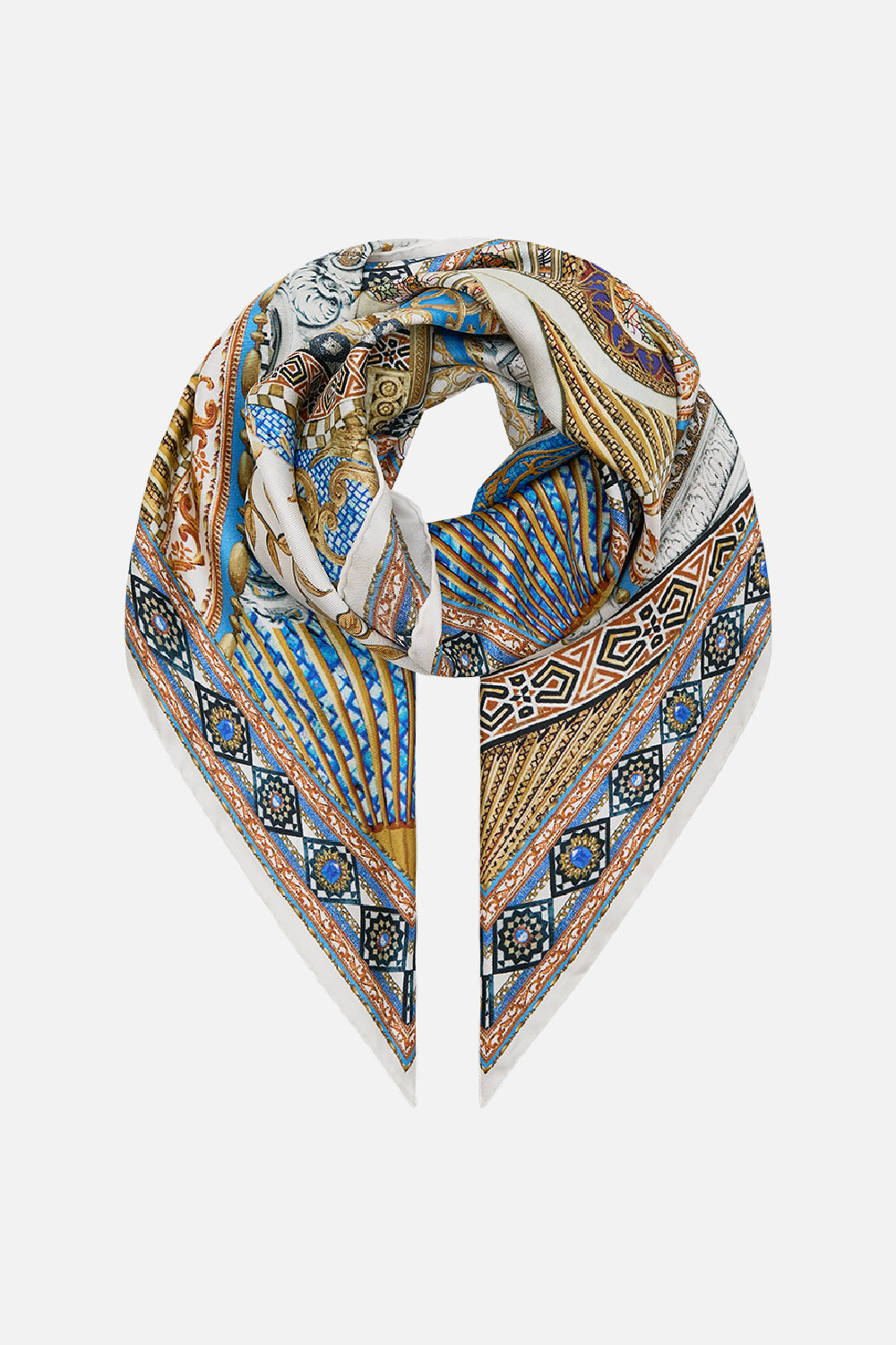 The CAMILLA HARDWARE STRAP KNIT CAMI THE EGYPT EFFECT in our  print.