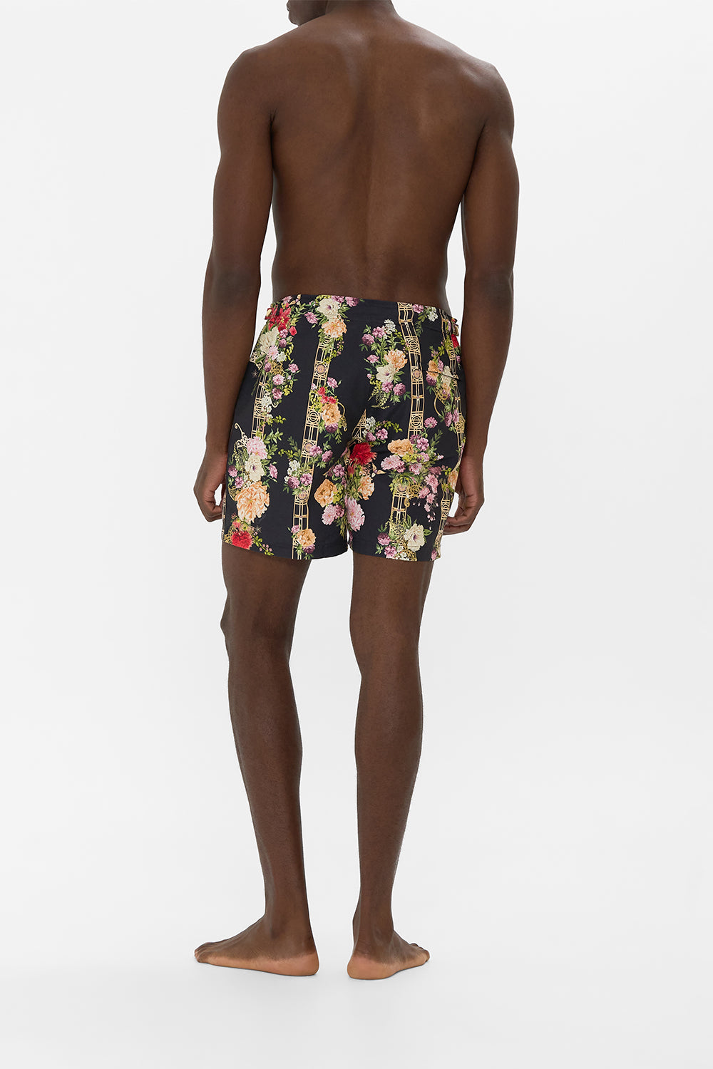 MID LENGTH SWIM SHORT ADORNED IN ALEXANDRIA