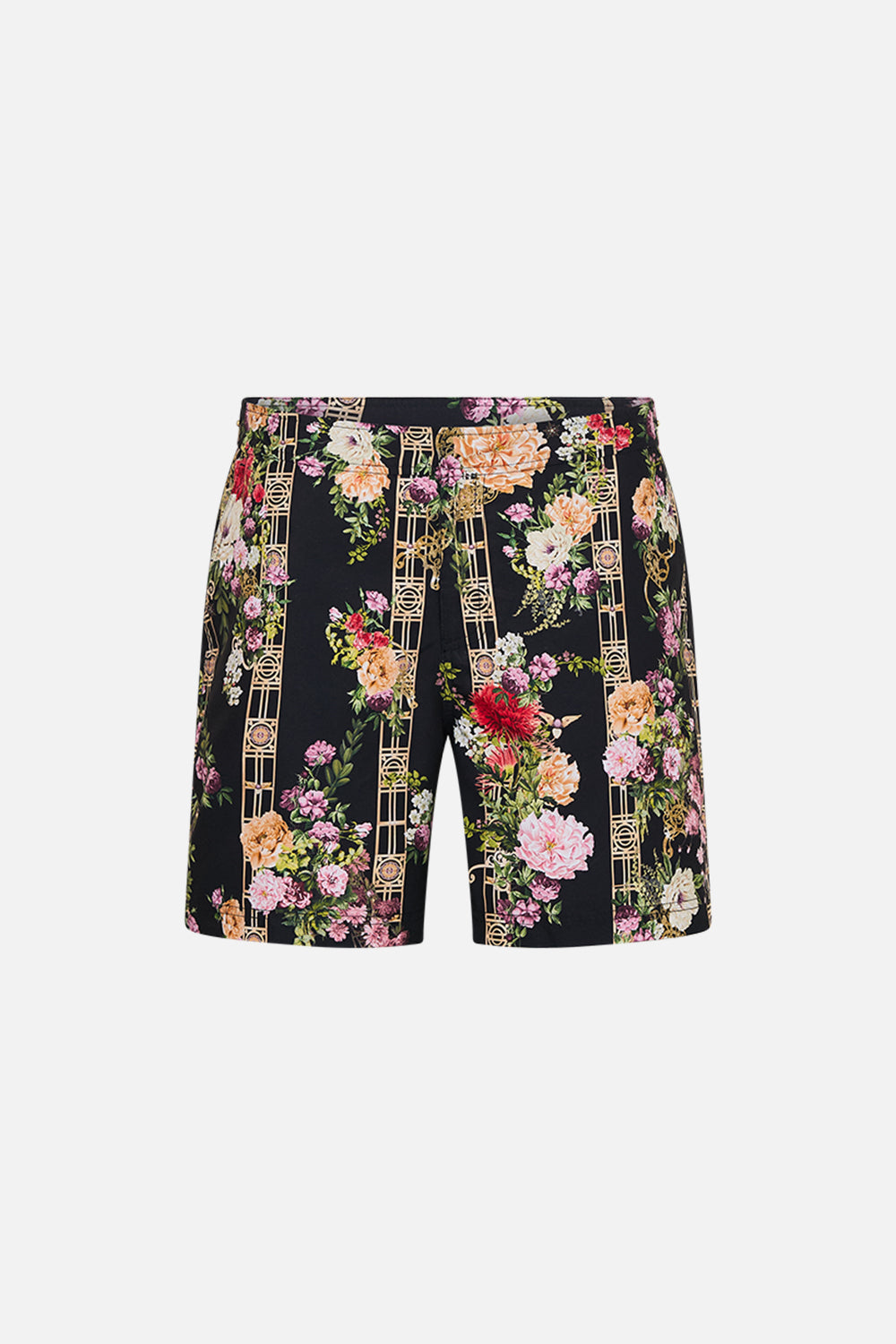 CAMILLA Mid length swim short in Adorned in Alexandria print.