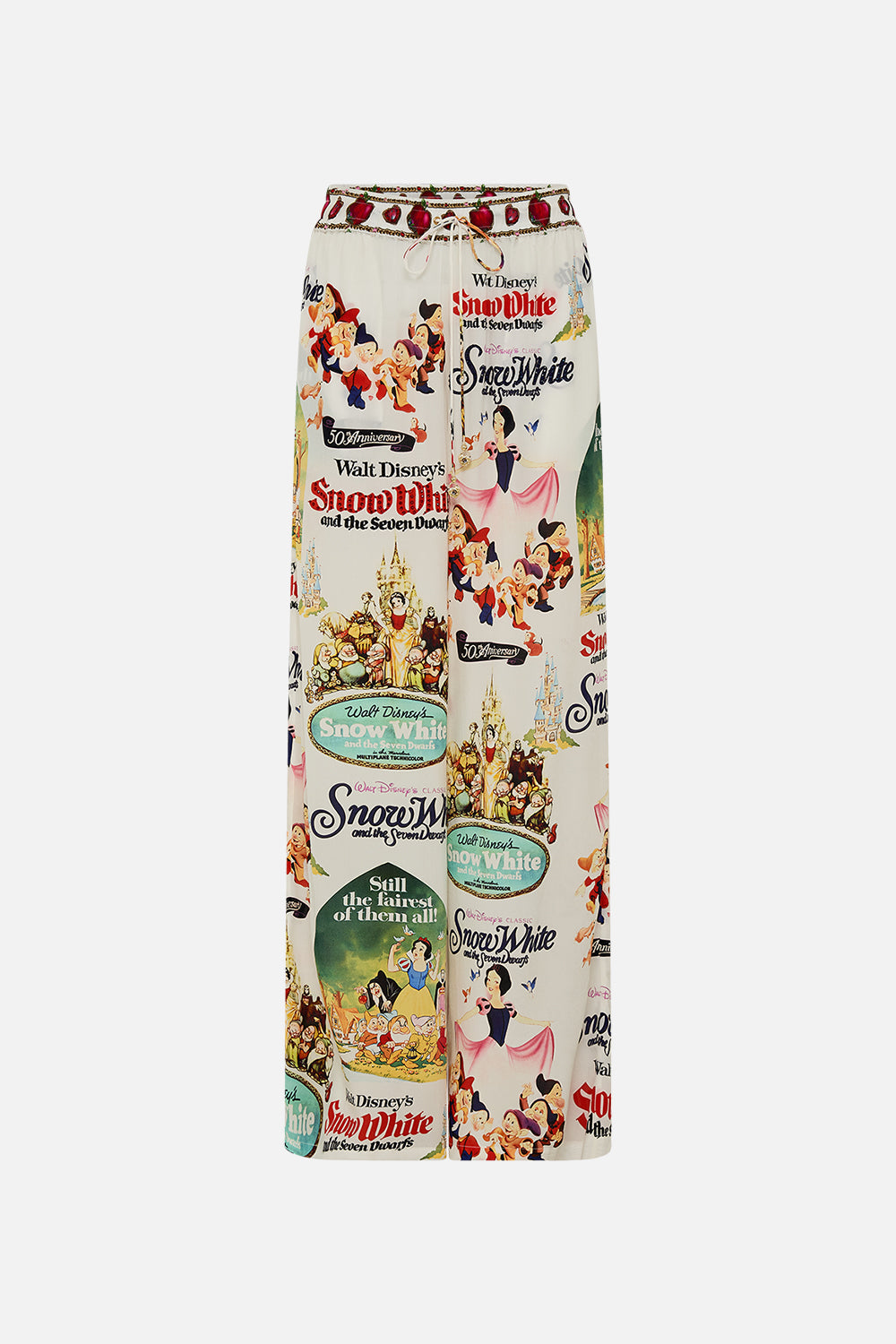 Disney CAMILLA silk pants in Princess In Print 