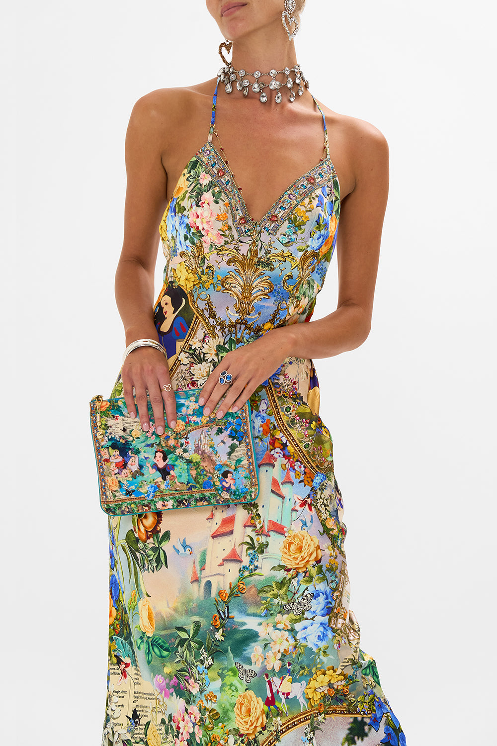 Disney CAMILLA clutch bag in The Kindest one Of All print