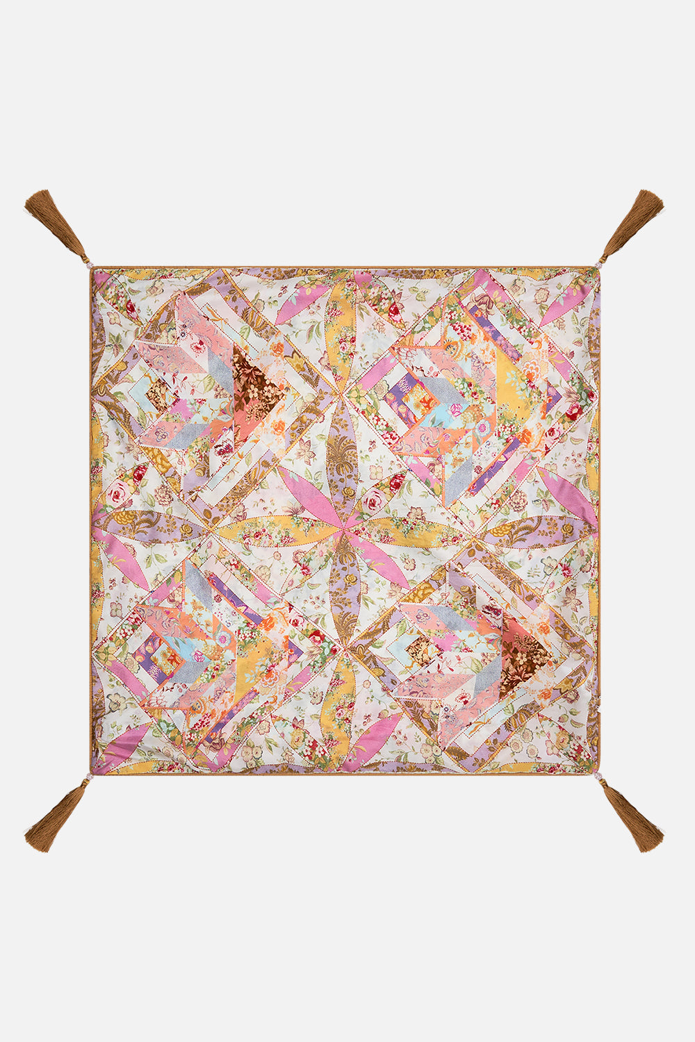 CAMILLA Floral Large Square Cushion in Sew Yesterday