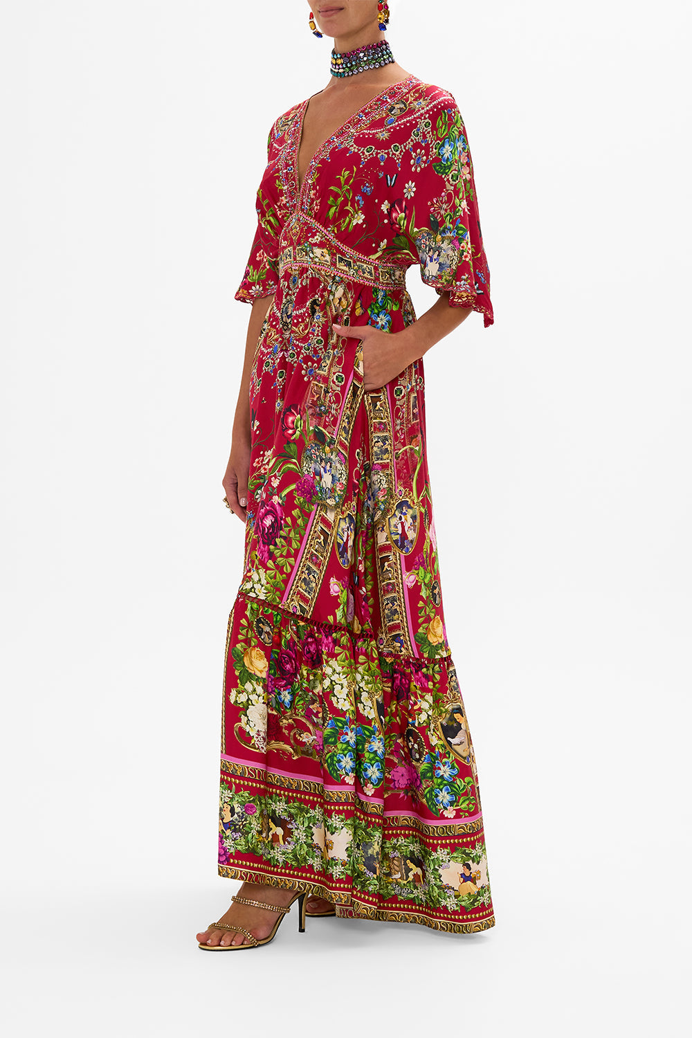 Disney CAMILLA ruffle dress in Just One Bite Snow White print