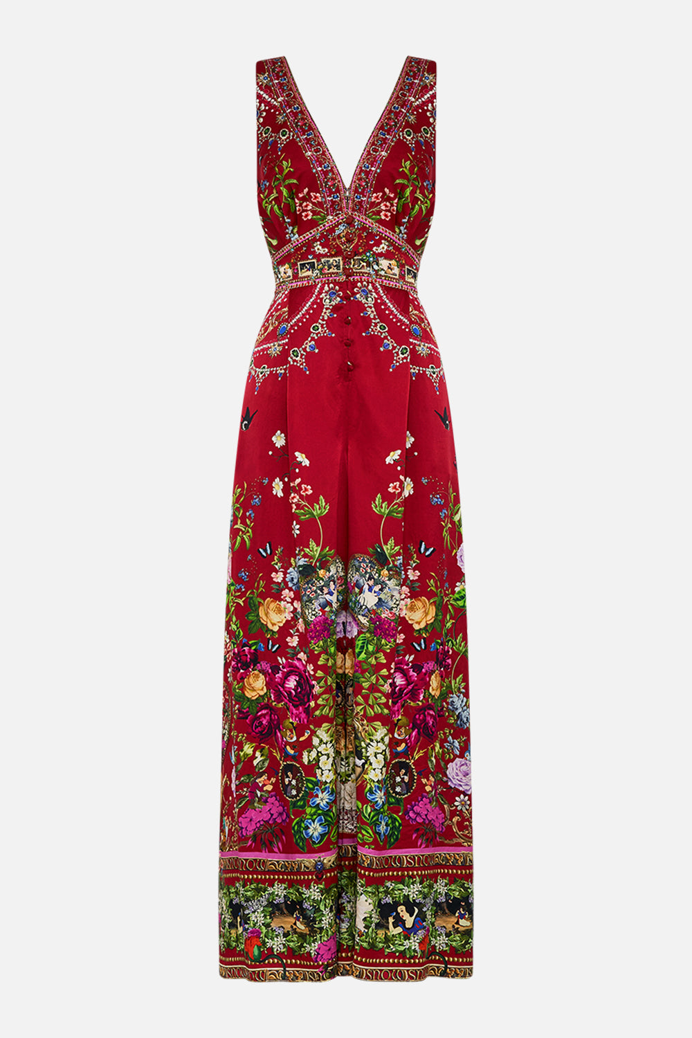 Disney CAMILLA jumpsuit in Just One Bite Snow White print