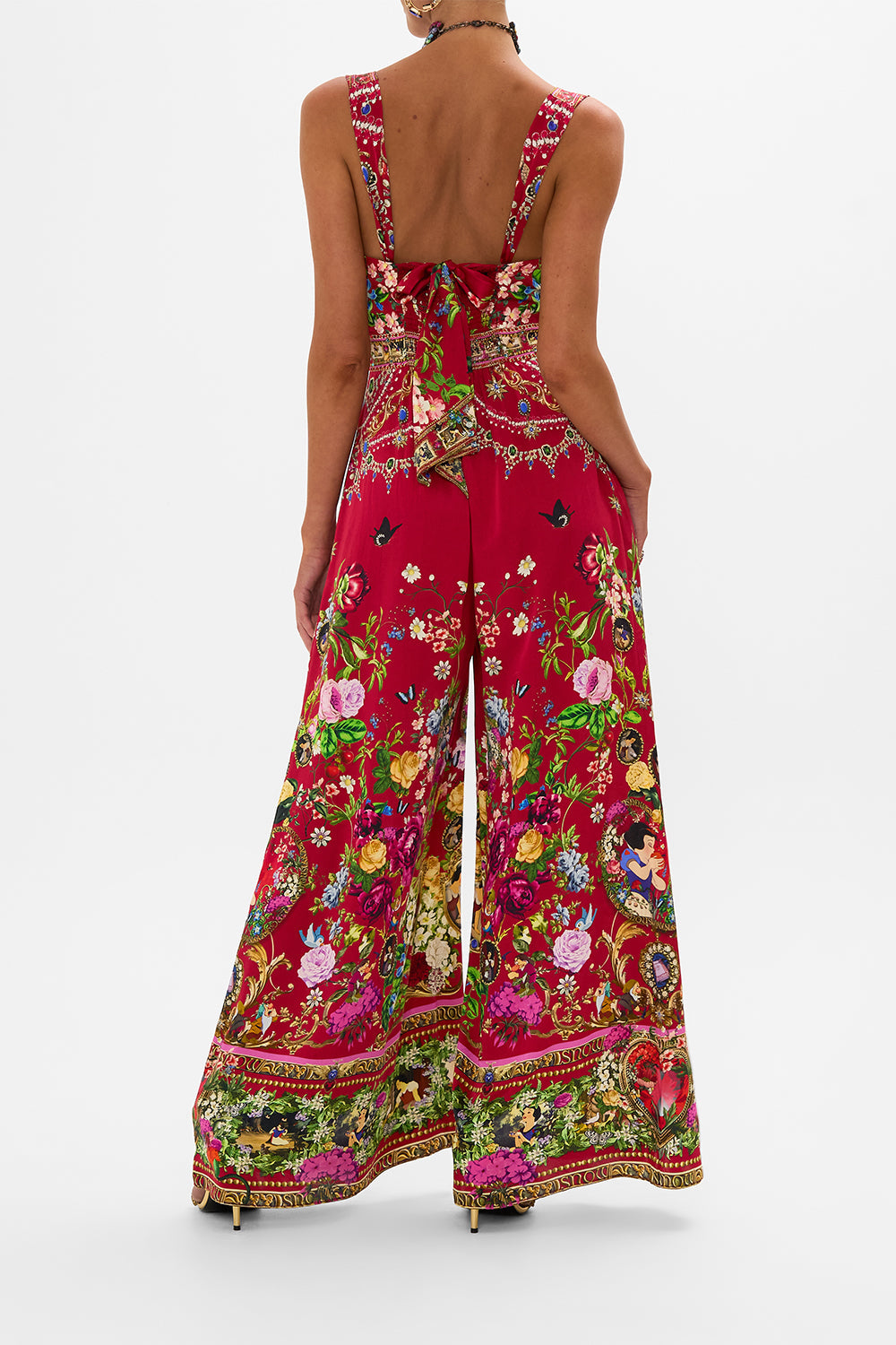 Disney CAMILLA jumpsuit in Just One Bite Snow White print