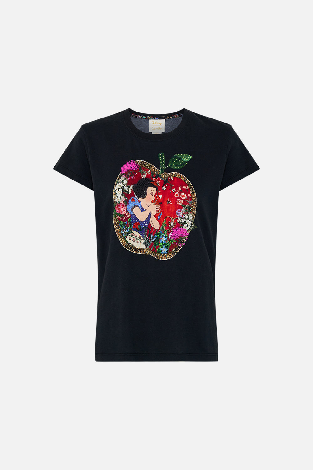 Disney CAMILLA slim fit graphic tee in Happily Ever After print