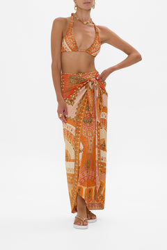 LAYERED LONG SARONG WITH FRONT TIE THE OBELISK GATE