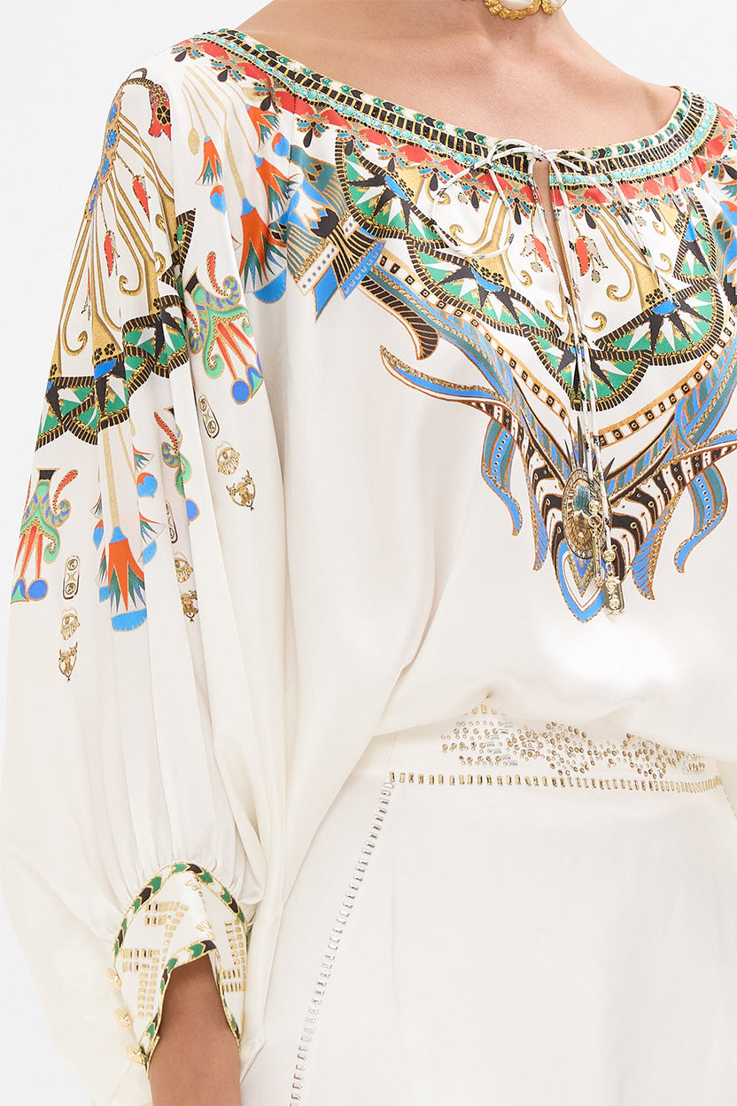 RAGLAN SLEEVE BLOUSE WITH CUFF FAIRY FOUNTAIN
