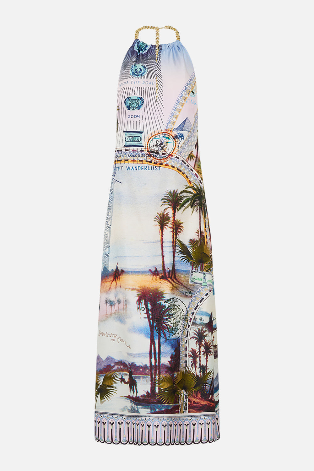 The CAMILLA RELAXED DROPPED CROTCH PANT THEY CALLED HER NEFERTARI in our  print.