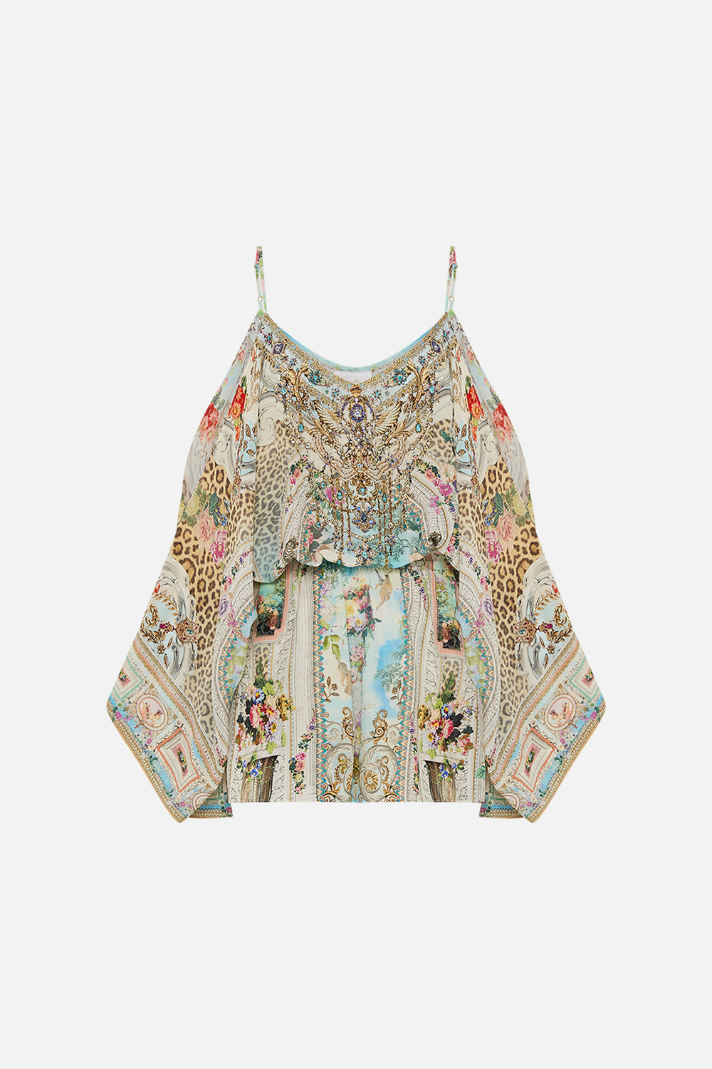 CAMILLA Floral Drop Shoulder Playsuit in We Always Have Alexandria print. 