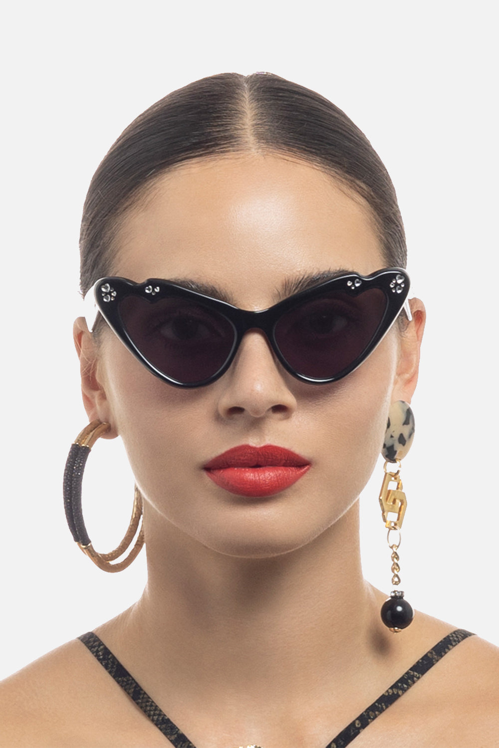 CAMILLA designer black sunglasses in Flutterby