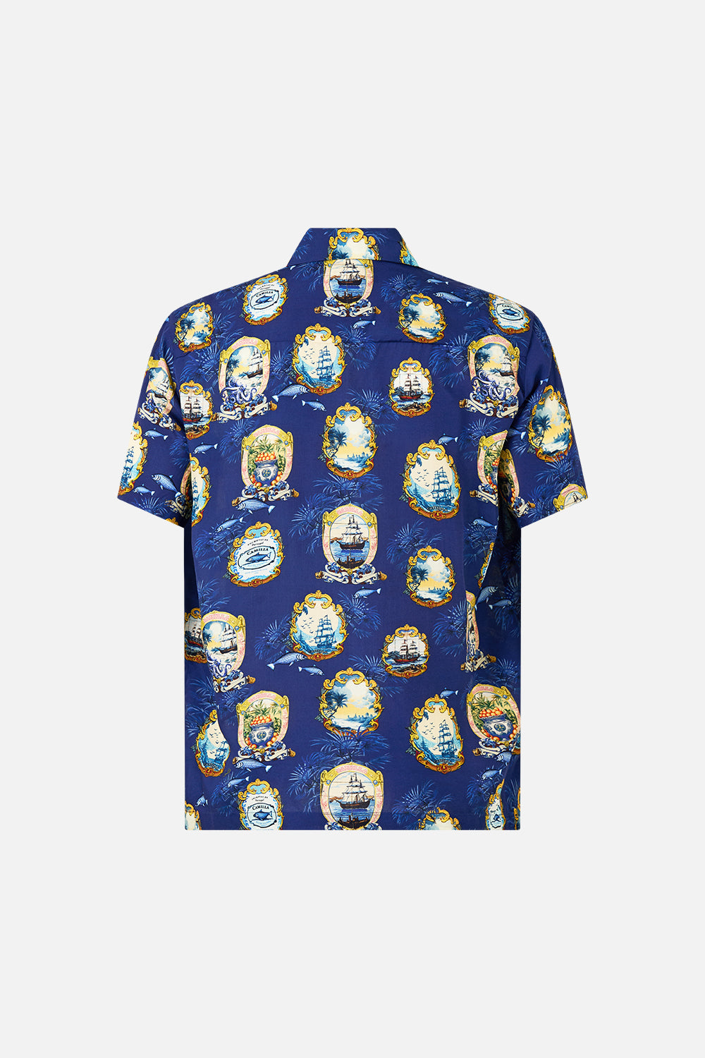 SHORT SLEEVE CAMP COLLARED SHIRT SONG OF SAINT ANTHONY