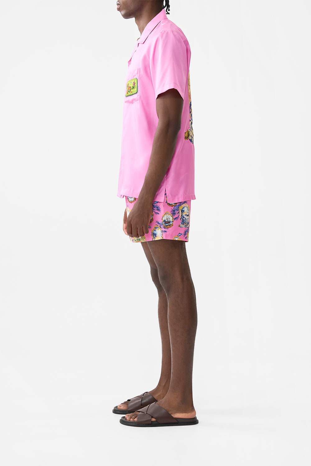The CAMILLA V NECK TOP WITH KNOT BACK PALACIO POETRY in our PALACIO POETRY print.