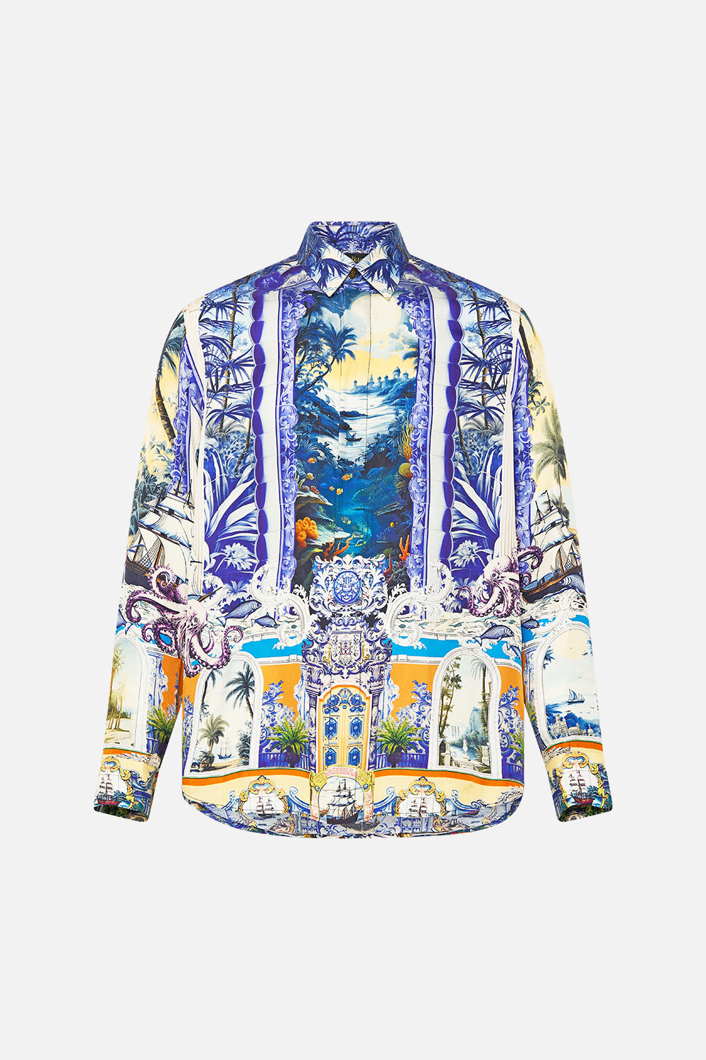 LONG SLEEVE HIDDEN PLACKET SHIRT SONG OF SAINT ANTHONY