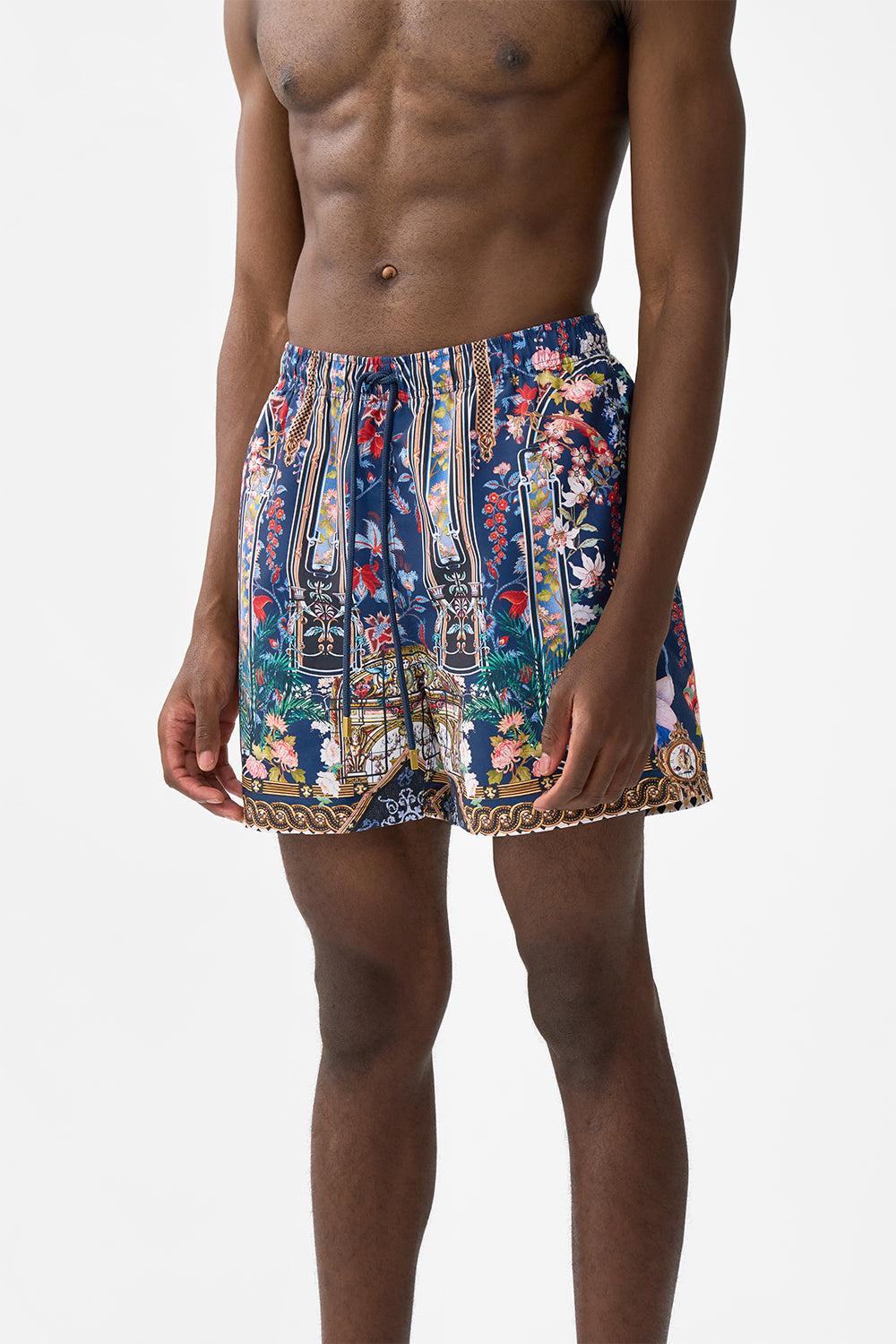 The CAMILLA SHORT SQUARE NECK SUNDRESS MONSERRATE MAGIC in our  print.