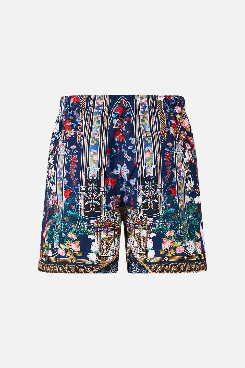 The CAMILLA SHORT SQUARE NECK SUNDRESS MONSERRATE MAGIC in our  print.