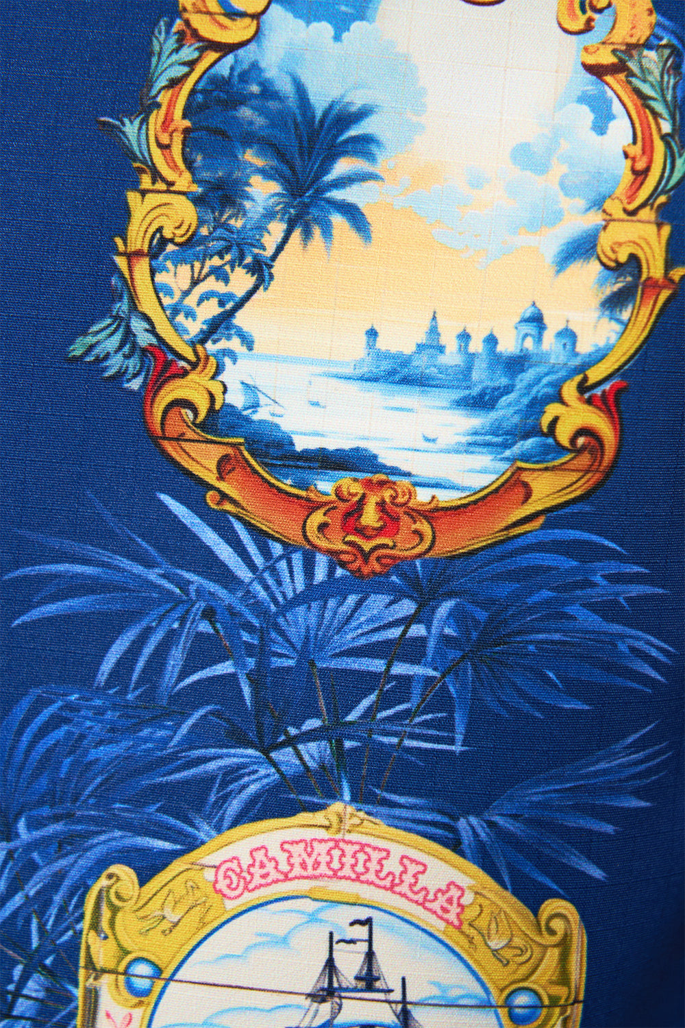 The CAMILLA GOLD CLOTHING MAGNETS MONSERRATE MAGIC in our  print.