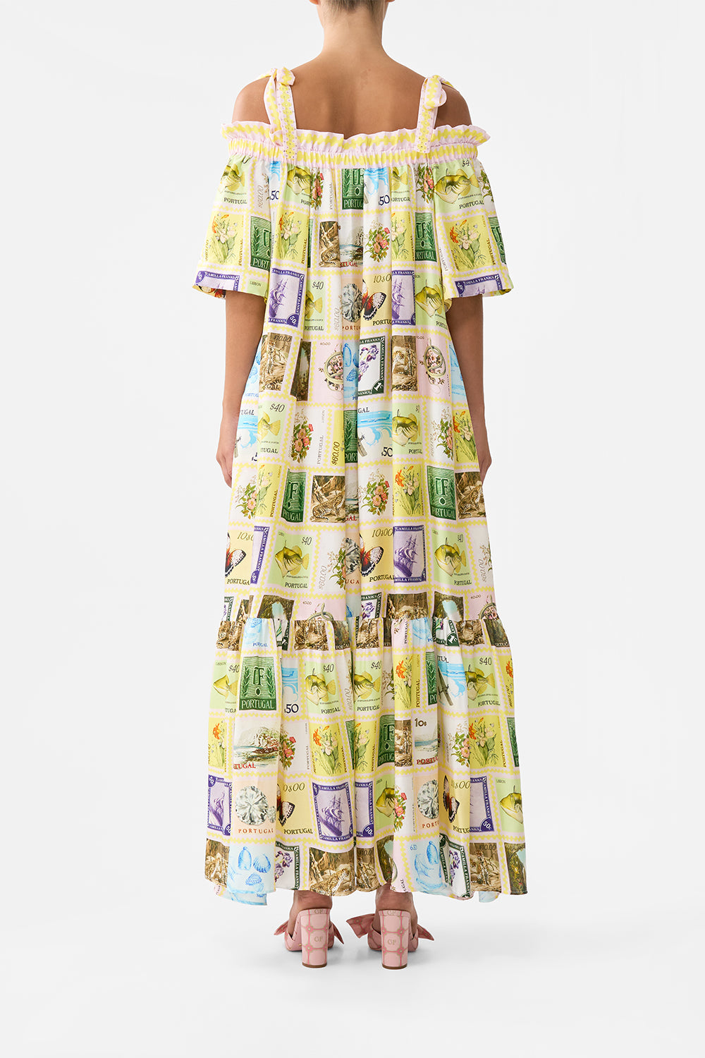 The CAMILLA TIE ONE SHOULDER SHORT DRESS THRONE GAMES in our  print.