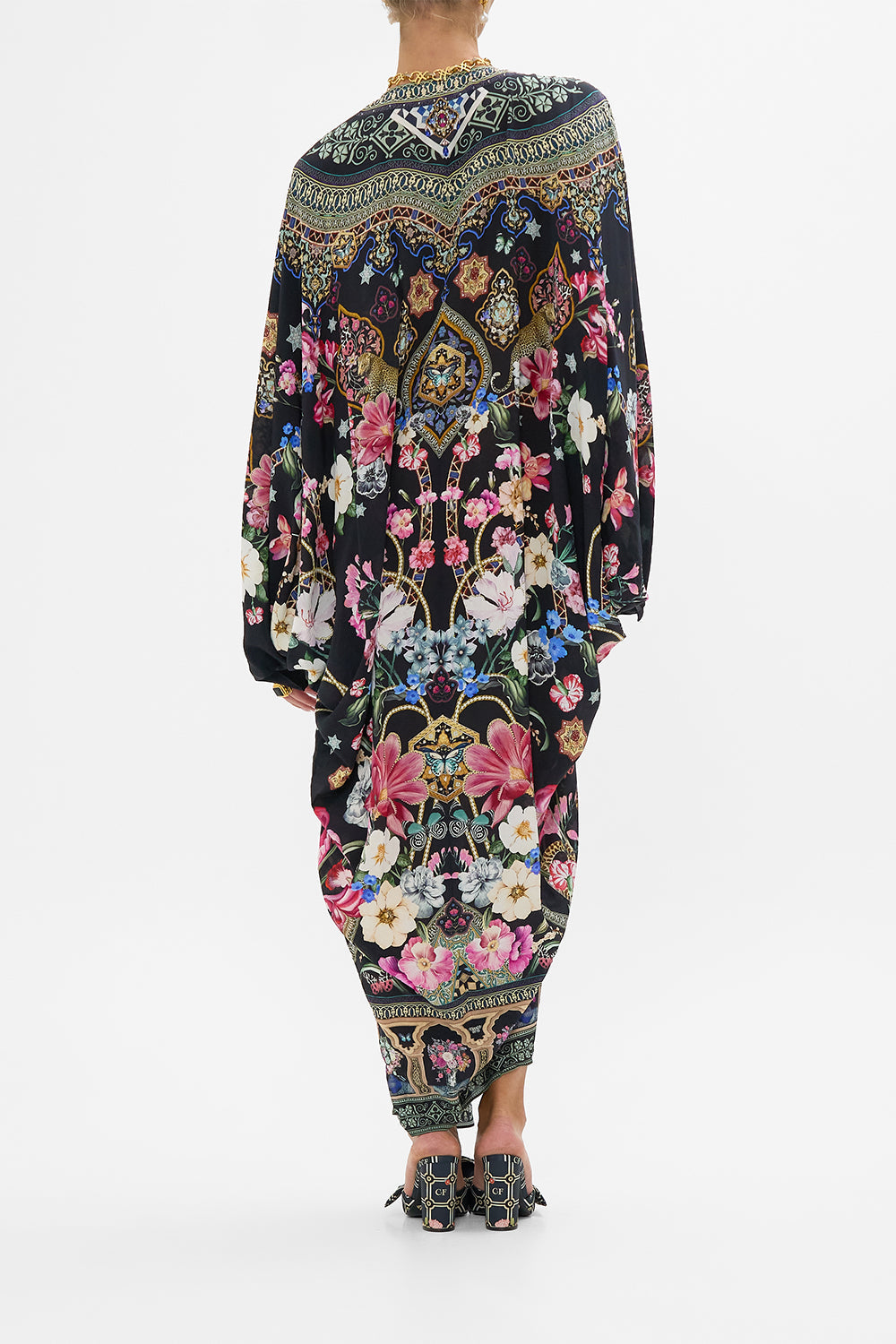 T SHAPE LONG KAFTAN MIDNIGHT IN MONSERRATE