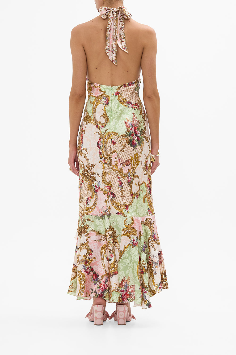 The CAMILLA TIE FRONT PUFF SLEEVE TOP MUNCHKINLAND in our  print.