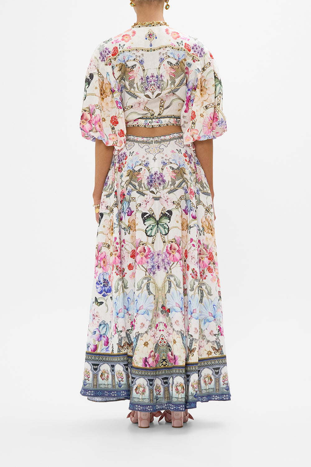 TIE FRONT PUFF SLEEVE TOP MONSERRATE MAGIC