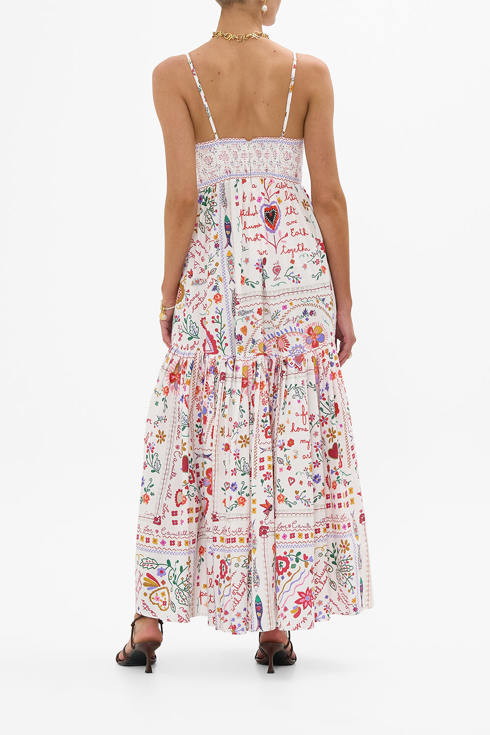 STRAPPY DRESS WITH FULL SKIRT A KITSCH IN TIME