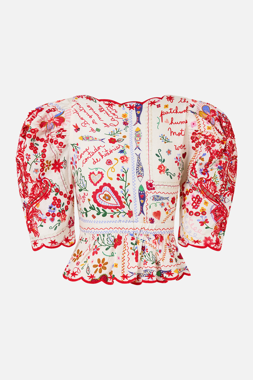 PUFF SLEEVE TOP WITH HARDWARE A KITSCH IN TIME