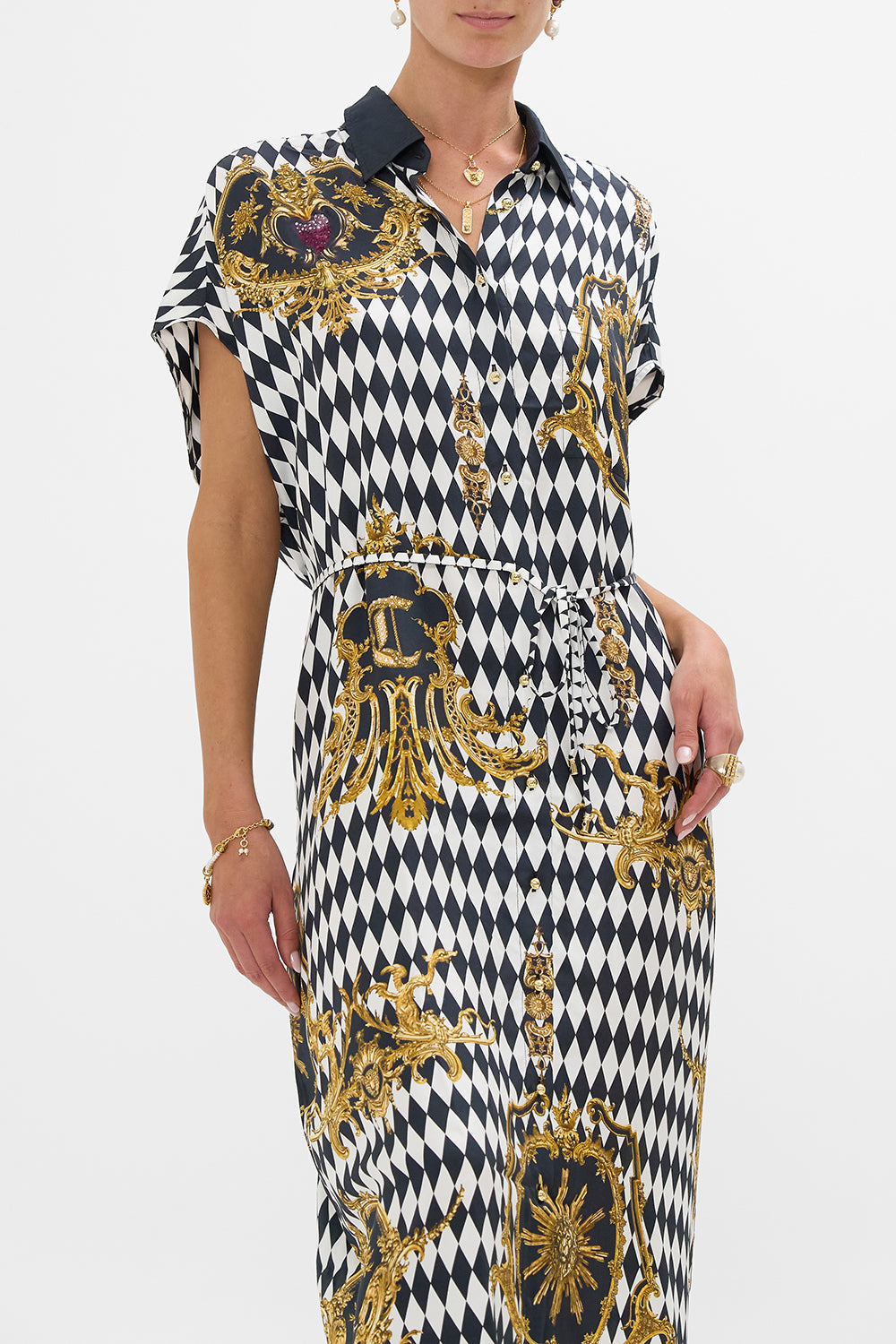 SLEEVELESS SHIRTDRESS MONARCHY MANIA