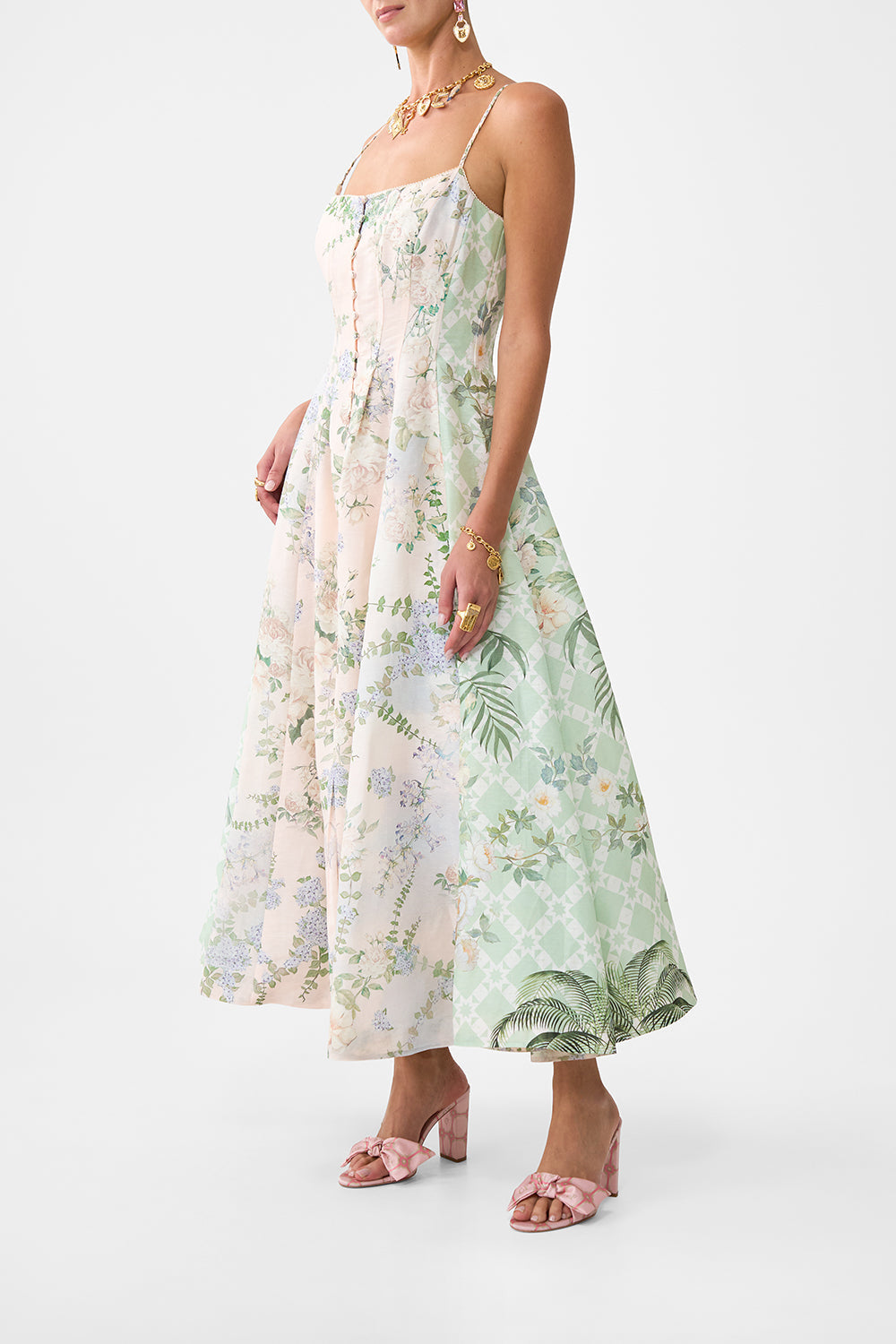 CORSET DRESS WITH LONG FLARED SKIRT PALACIO PLAYGROUND