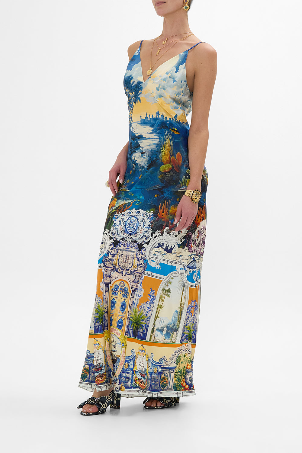 The CAMILLA SHORT LENGTH SWIM SHORT SAL DO MAR in our  print.