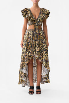 HIGH LOW RUFFLE SKIRT SAINTS AND SISTERS